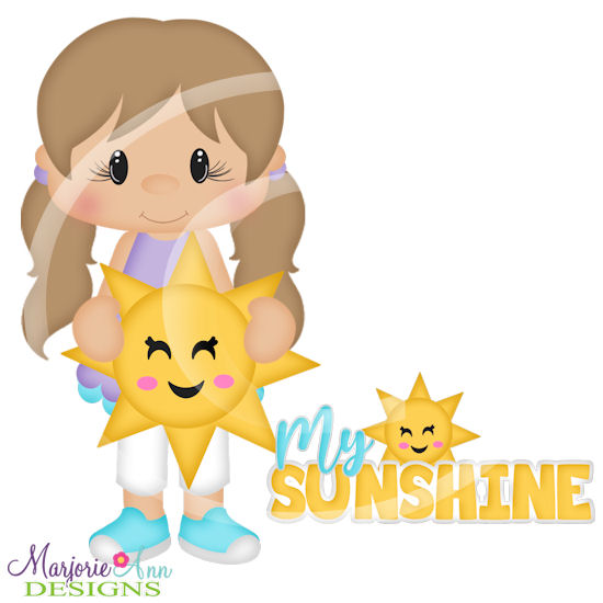 My Sunshine Girl SVG Cutting Files + Clipart - Click Image to Close